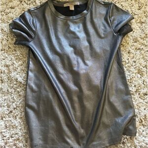 Forever 21 contemporary metallic gray reflective like metal silver unise…